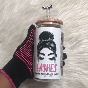 Lashes glass can 16oz